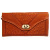 Picture of Leather Tri-Fold Purse Light Brown