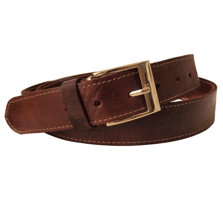 Picture of Brown Leather Belt - Narrow Width