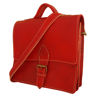 Red Mini Casablanca Satchel with Strap on White Background
