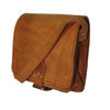 Square Tan Saddle Bag