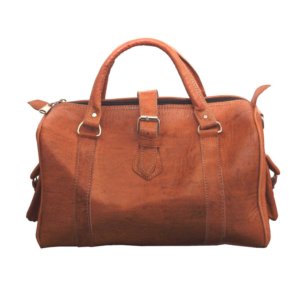Leather bowling bag
