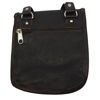 Back of Kenitra Travel Pouch in Dark Brown on White Background