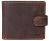 Large Hunter Leather Wallet with RFID on White Background