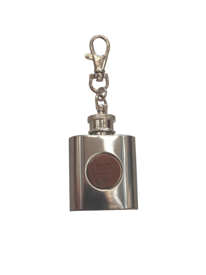 Picture of Bespoke Initialled Keyring Hipflask 