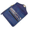 Picture of Leather Tri-Fold Purse Blue