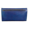 Picture of Leather Tri-Fold Purse Blue