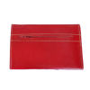 Picture of Small Leather Tri-Fold Purse Red