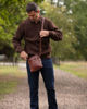 Picture of The Martil Small Messenger Bag in Dark Brown
