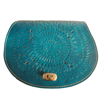 Picture of Sample - The Temara Embossed Saddle Bag in Teal