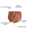 Picture of The Temara Large Saddle Bag in Tan