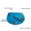 Picture of The Temara Embossed Saddle Bag in Blue