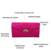 Picture of Leather Tri-Fold Purse Pink