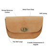 Picture of Leather Belt Pouch in Cream
