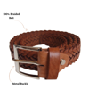 Picture of Braided Leather Belt in Tan